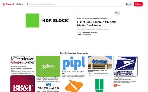 H&R Block Emerald Prepaid MasterCard Account | Hr block ...