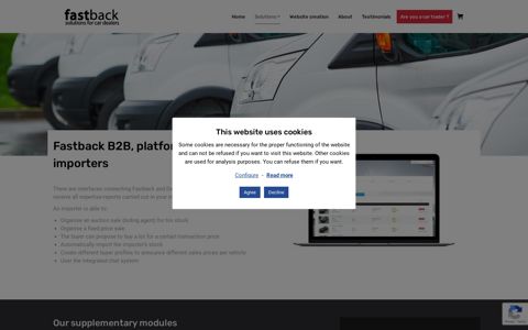 Manage your UV sales effortlessly with fastback