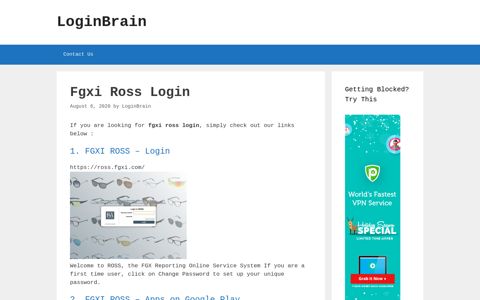Fgxi Ross - Fgxi Ross - Login - LoginBrain