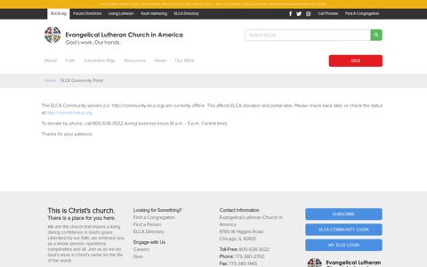 ELCA Community Portal - Evangelical Lutheran Church in ...