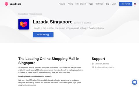 Lazada Singapore | Apps | EasyStore