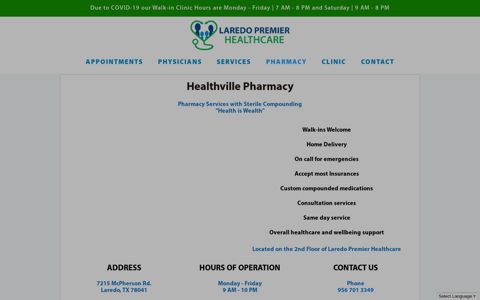 Healthville Pharmacy - Laredo Premier Healthcare