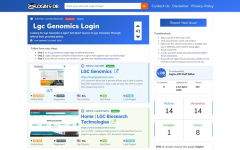 Lgc Genomics Login - Logins-DB