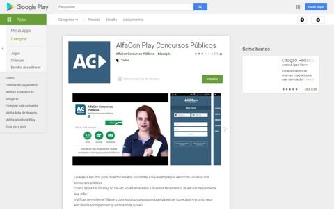 AlfaCon Play Concursos Públicos – Apps no Google Play