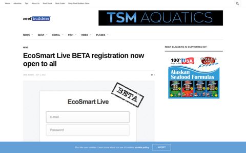 EcoSmart Live BETA registration now open to all - Reef Builders