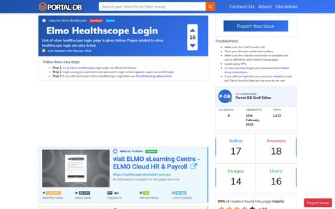 Elmo Healthscope Login - Portal-DB.live