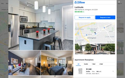 Latitude Apartment Rentals - Arlington, VA | Zillow