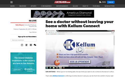 See a doctor without leaving your home with Kellum Connect