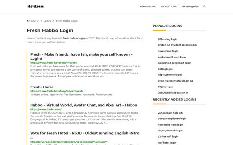 Fresh Habbo Login ❤️ One Click Access - iLoveLogin