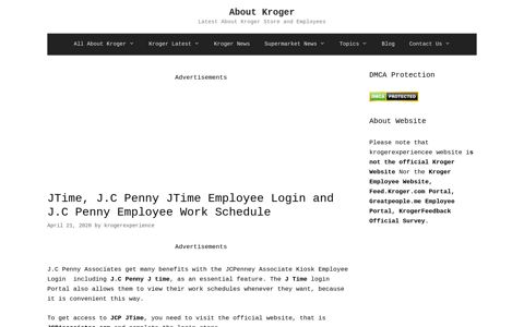 JCPenney JTime Employee Login | JTime | JCP JTime Login