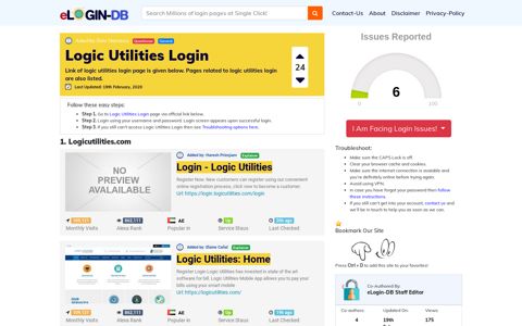 Logic Utilities Login - A database full of login pages from all ...