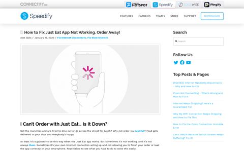 How to Fix Just Eat App Not Working. Order Away! - Speedify
