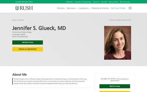 Jennifer S. Glueck, MD - Rush University Medical Center