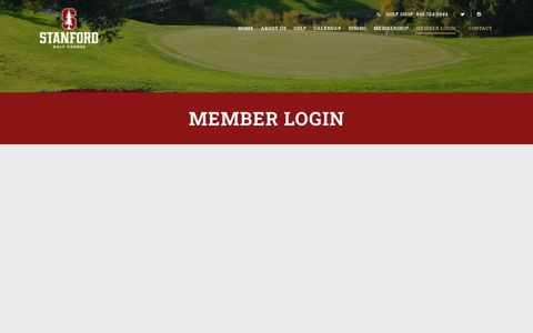 Member Login - Stanford Golf Course