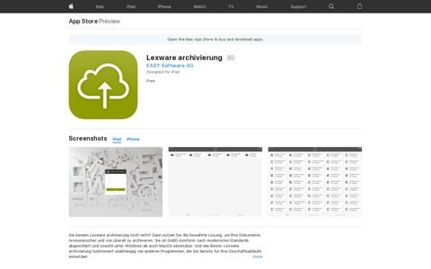 ‎Lexware archivierung on the App Store
