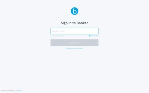 Booker | Sign in
