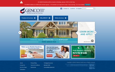 GENCO Federal Credit Union » Home