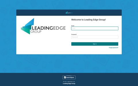 Leading Edge Group: Sign in