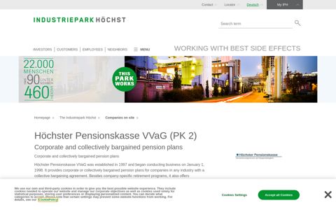Höchster Pensionskasse VVaG (PK 2) pension plans ...