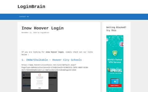inow hoover login - LoginBrain