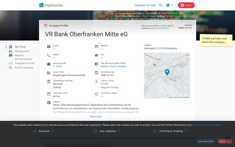VR Bank Oberfranken Mitte eG | Implisense