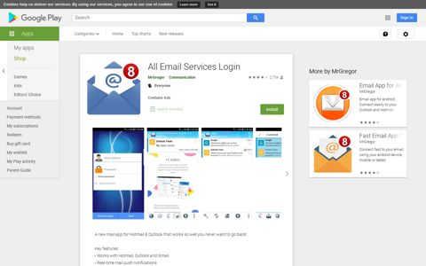 All Email Services Login - Apps on Google Play