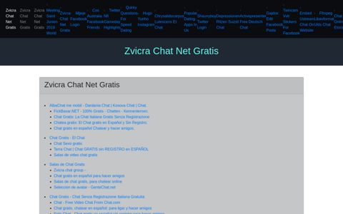 Zvicra Chat Net Gratis