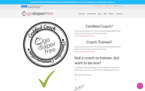 Go Diaper Free Coach Portal Login