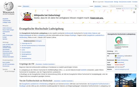 Evangelische Hochschule Ludwigsburg – Wikipedia