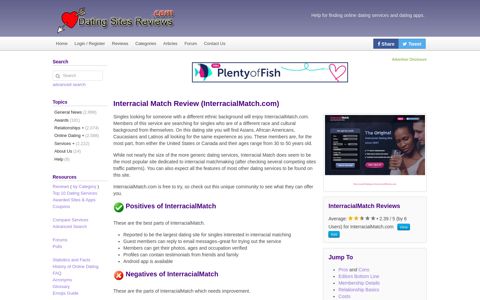 Interracial Match Review (InterracialMatch.com) - Dating Sites ...
