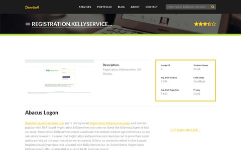 Welcome to Registration.kellyservices.com - Abacus Logon