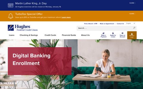 Digital Banking Enrollment | Hughes Federal Credit Union