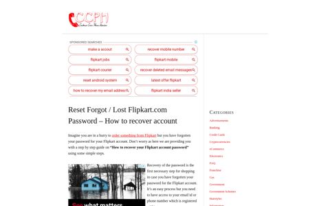 Reset Forgot / Lost Flipkart.com Password – How to Recover ...