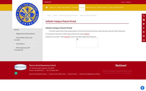 General Information for Parents / Infinite Campus Parent Portal