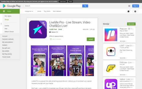 LiveMe Pro - Live Stream, Video Chat&Go Live! - Apps on ...