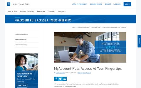 MyAccount Puts Access At Your Fingertips | GM Financial