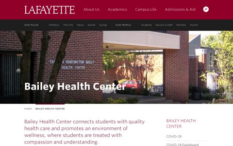 Bailey Health Center · Lafayette College
