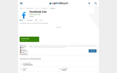 Download Facebook Lite for Android free | Uptodown.com