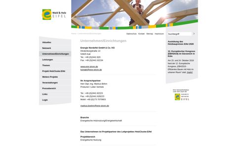 Wald und Holz Eifel e.V. - Unternehmen/Einrichtungen