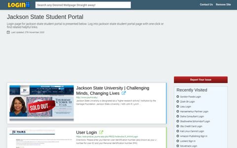 Jackson State Student Portal - Loginii.com