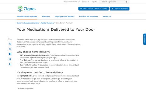 Cigna Home Delivery Pharmacy | Cigna