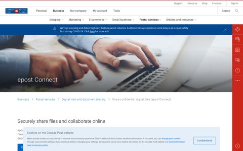 epost Connect: share secure digital files | Business | Canada ...