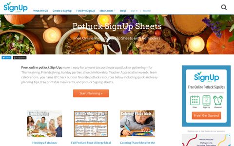 Plan the Perfect Potluck with Free Sign Up Sheets | SignUp.com