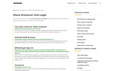 Www Krossover Com Login ❤️ One Click Access - iLoveLogin