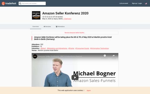 Amazon Seller Konferenz 2020 (Berlin) - Tradefest