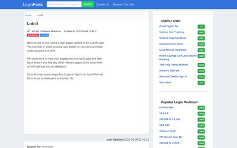 Login Lntmf or Register New Account - LoginPorts