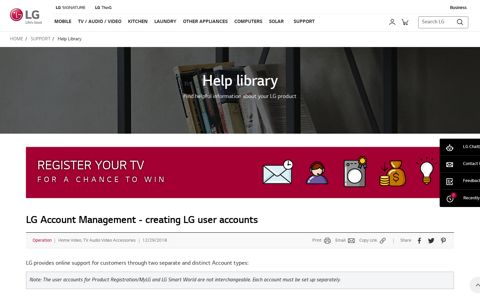 LG Account Management - creating LG user accounts | LG ...