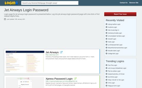 Jet Airways Login Password - Loginii.com