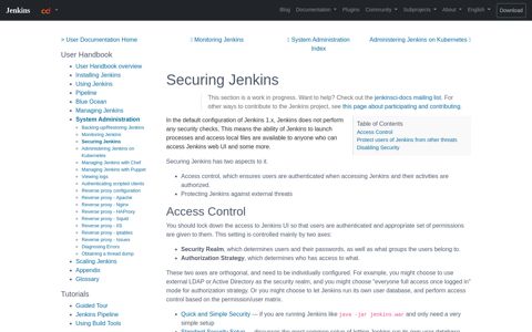 Securing Jenkins