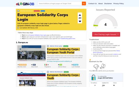 European Solidarity Corps Login